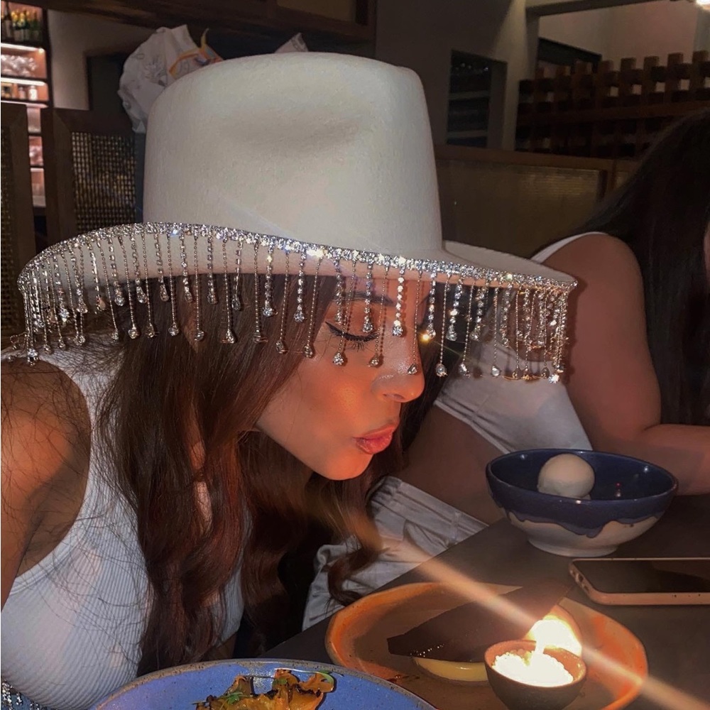12th tribe crystal fringe hat